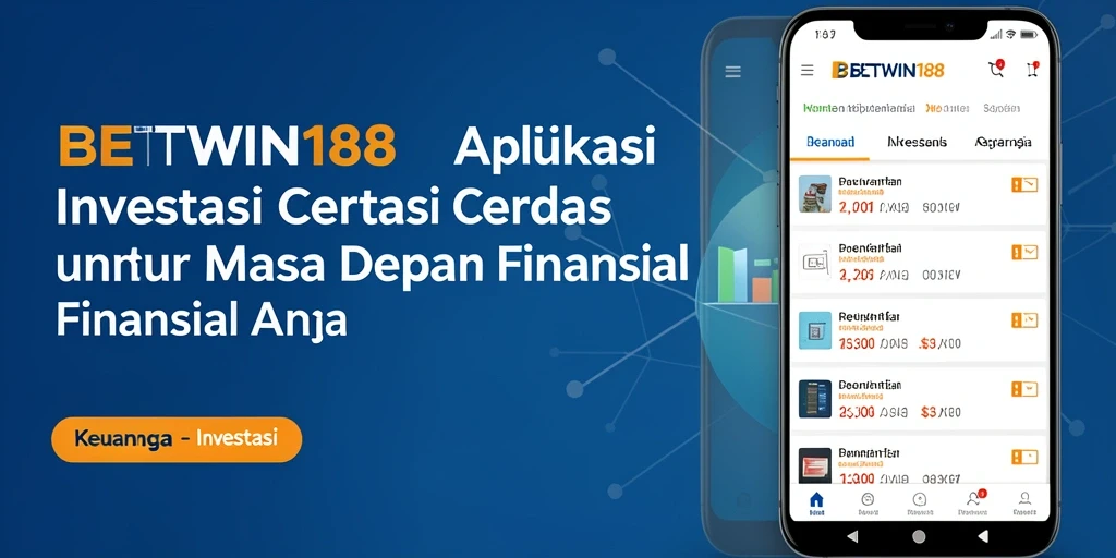 Antarmuka pengguna BETWIN188 yang intuitif dan fungsional.