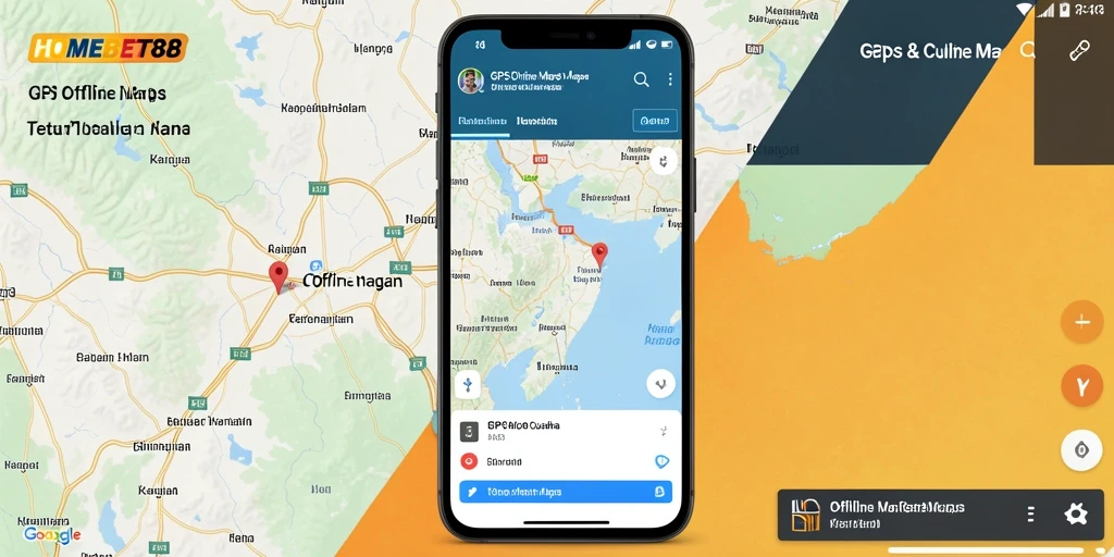 Tampilan antarmuka HOMEBET88 dengan fungsi GPS Offline Maps yang intuitif.