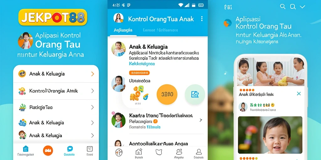 Antarmuka aplikasi JEKPOT88 untuk kontrol orang tua yang ramah dan intuitif.