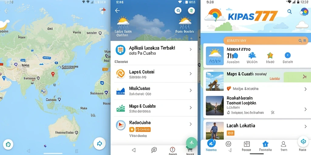Tampilan antarmuka aplikasi KIPAS777 untuk lacak lokasi yang intuitif.