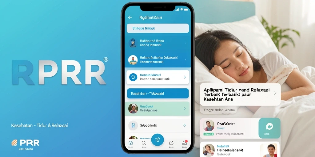 Tampilan antarmuka RPRR yang menenangkan untuk tidur dan relaksasi.