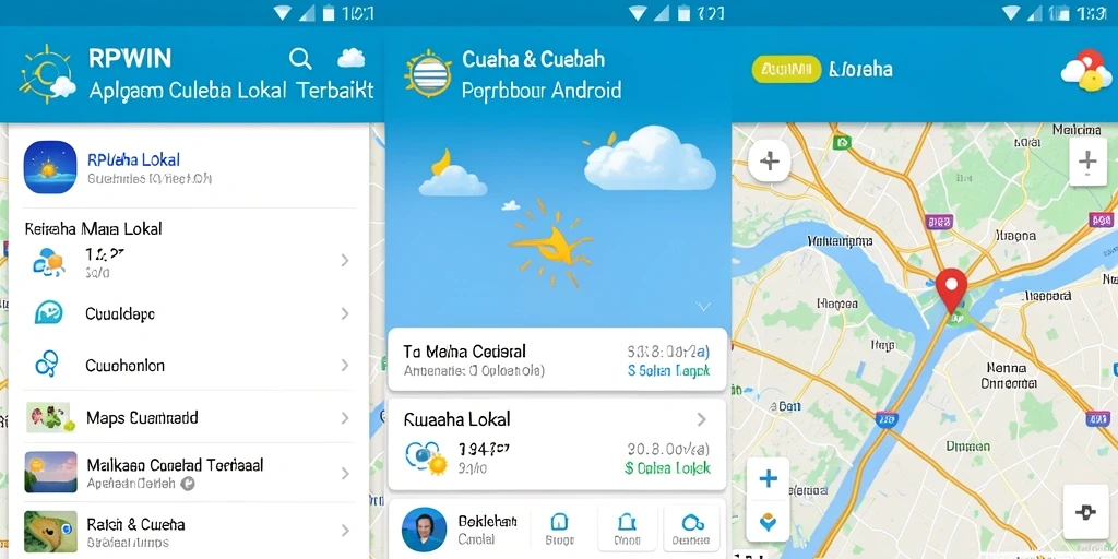 Tampilan antarmuka RPWIN dengan informasi cuaca yang jelas.