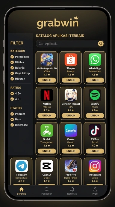 Grabwin - Halaman Indeks Aplikasi Populer & Kanal Uji