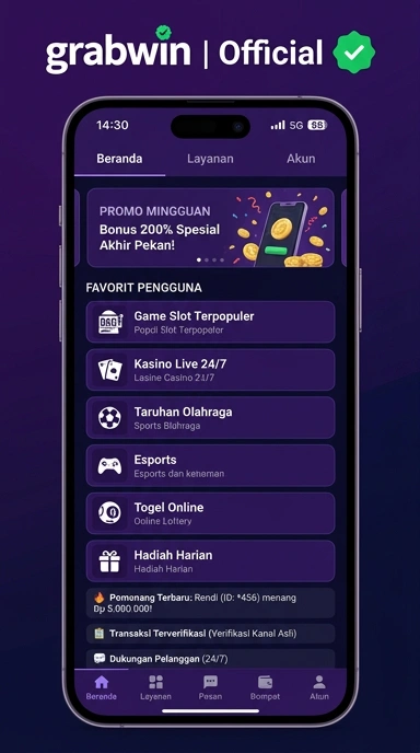 Halaman Resmi Grabwin untuk Pengguna Android