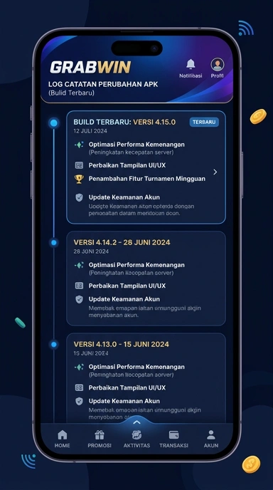 Riwayat Versi Aplikasi grabwin untuk Pengguna Android